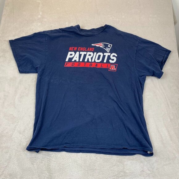 NFL Team Apparel Mens T-Shirt 2XL New England Patriots Football Casual Pullover - Picture 7 of 8